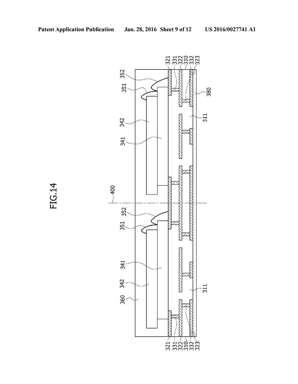 SEMICONDUCTOR PACKAGES HAVING EMI SHIELDING LAYERS, METHODS OF FABRICATING     THE SAME, ELECTRONIC SYSTEMS INCLUDING THE SAME, AND MEMORY CARDS     INCLUDING THE SAME - diagram, schematic, and image 10