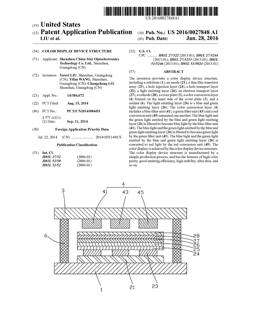 Color Display Device Structure - diagram, schematic, and image 01