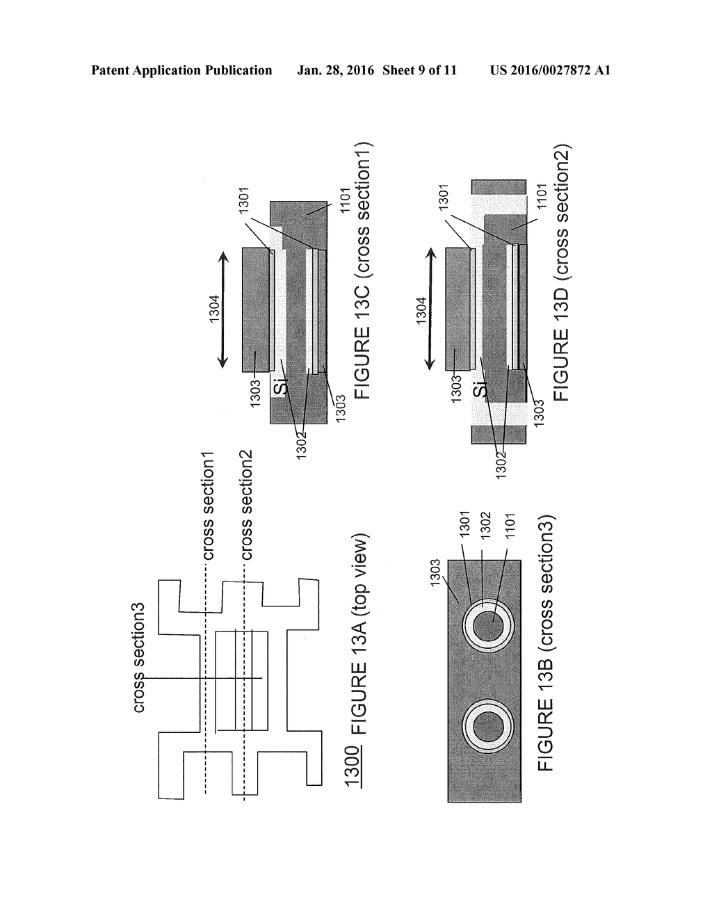 FIELD EFFECT TRANSISTOR WITH CHANNEL CORE MODIFIED FOR A BACKGATE BIAS AND     METHOD OF FABRICATION - diagram, schematic, and image 10