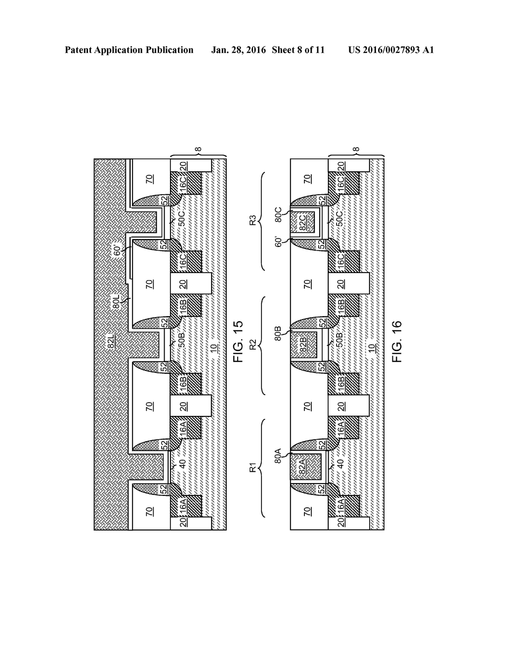 MULTIPLE THICKNESS GATE DIELECTRICS FOR REPLACEMENT GATE FIELD EFFECT     TRANSISTORS - diagram, schematic, and image 09