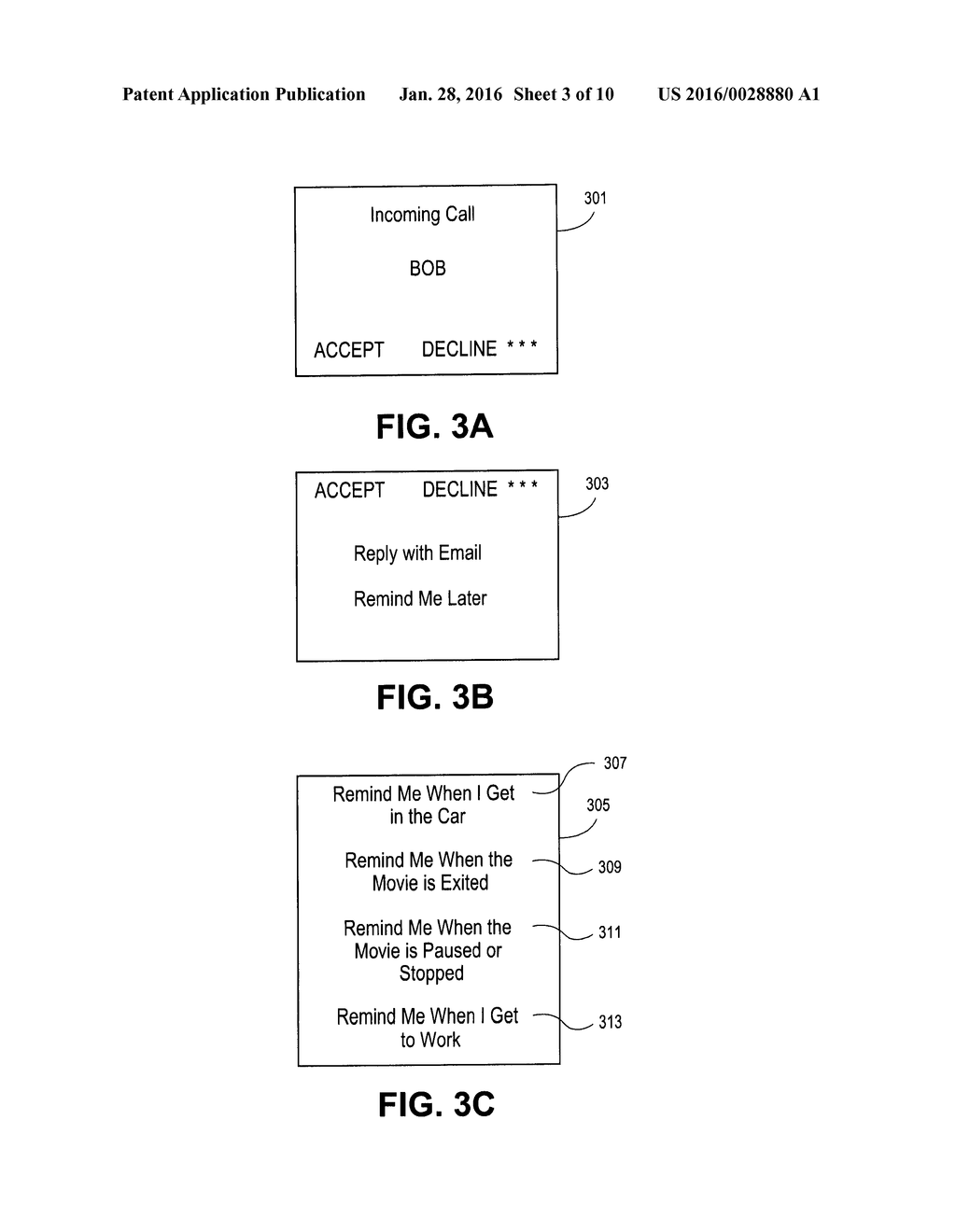 OPTIONS PRESENTED ON A DEVICE OTHER THAN ACCEPT AND DECLINE FOR ANINCOMING     CALL - diagram, schematic, and image 04