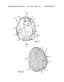 PET TOY WITH BALL HOLDING FEATURE diagram and image