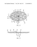 SPRAY HEAD ASSEMBLY WITH INTERIOR RISES, DEPRESSIONS, AND ORIFICES diagram and image