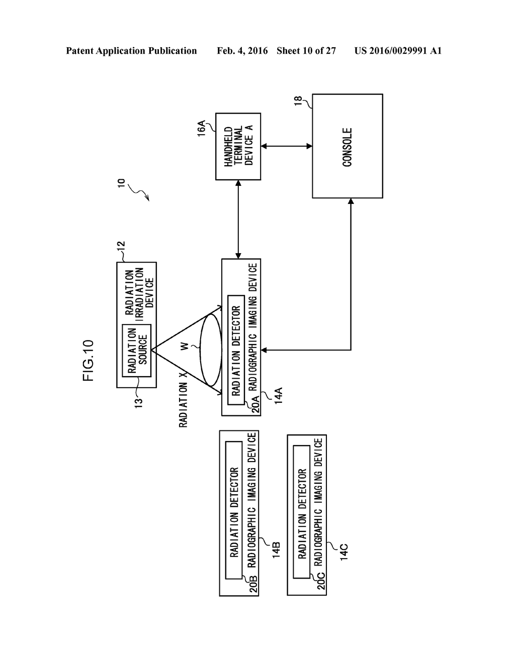 RADIOGRAPHIC IMAGING SYSTEM, RADIOGRAPHIC IMAGING DEVICE, HANDHELD     TERMINAL DEVICE AND RADIOGRAPHIC IMAGING METHOD - diagram, schematic, and image 11