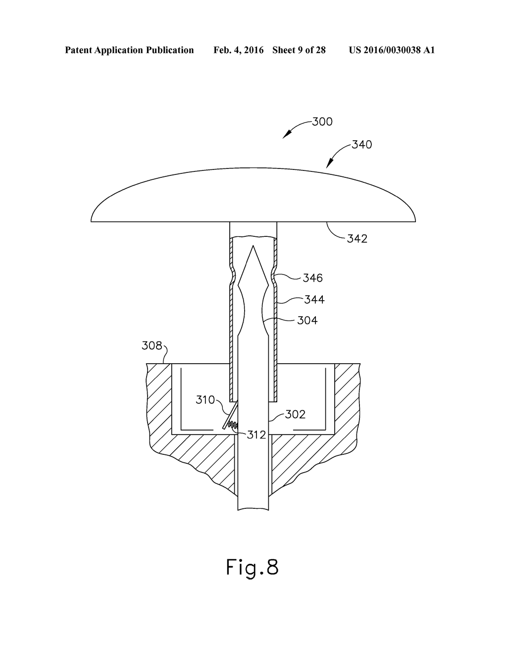 TISSUE STAPLER ANVIL FEATURE TO PREVENT PREMATURE JAW OPENING - diagram, schematic, and image 10