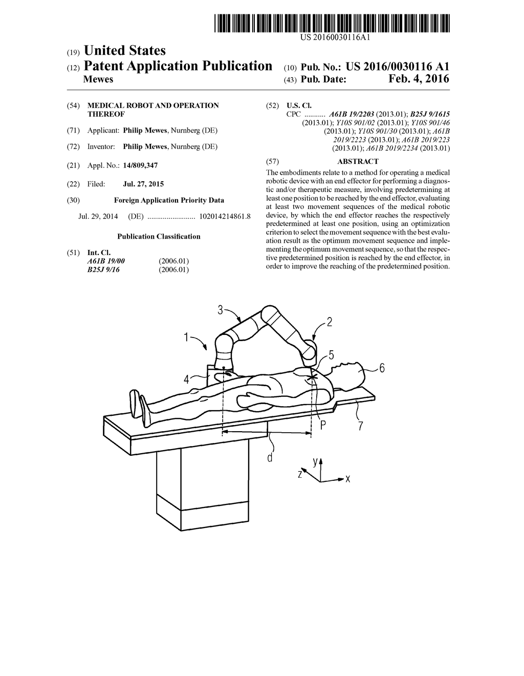 MEDICAL ROBOT AND OPERATION THEREOF - diagram, schematic, and image 01