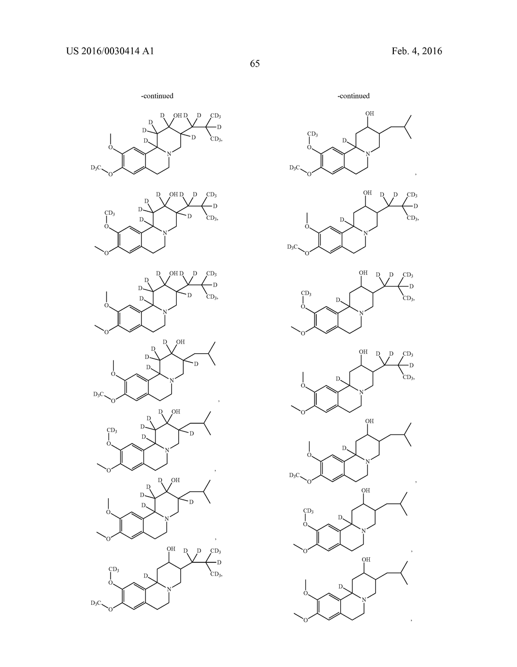 BENZOQUINOLINE INHIBITORS OF VMAT 2 - diagram, schematic, and image 66