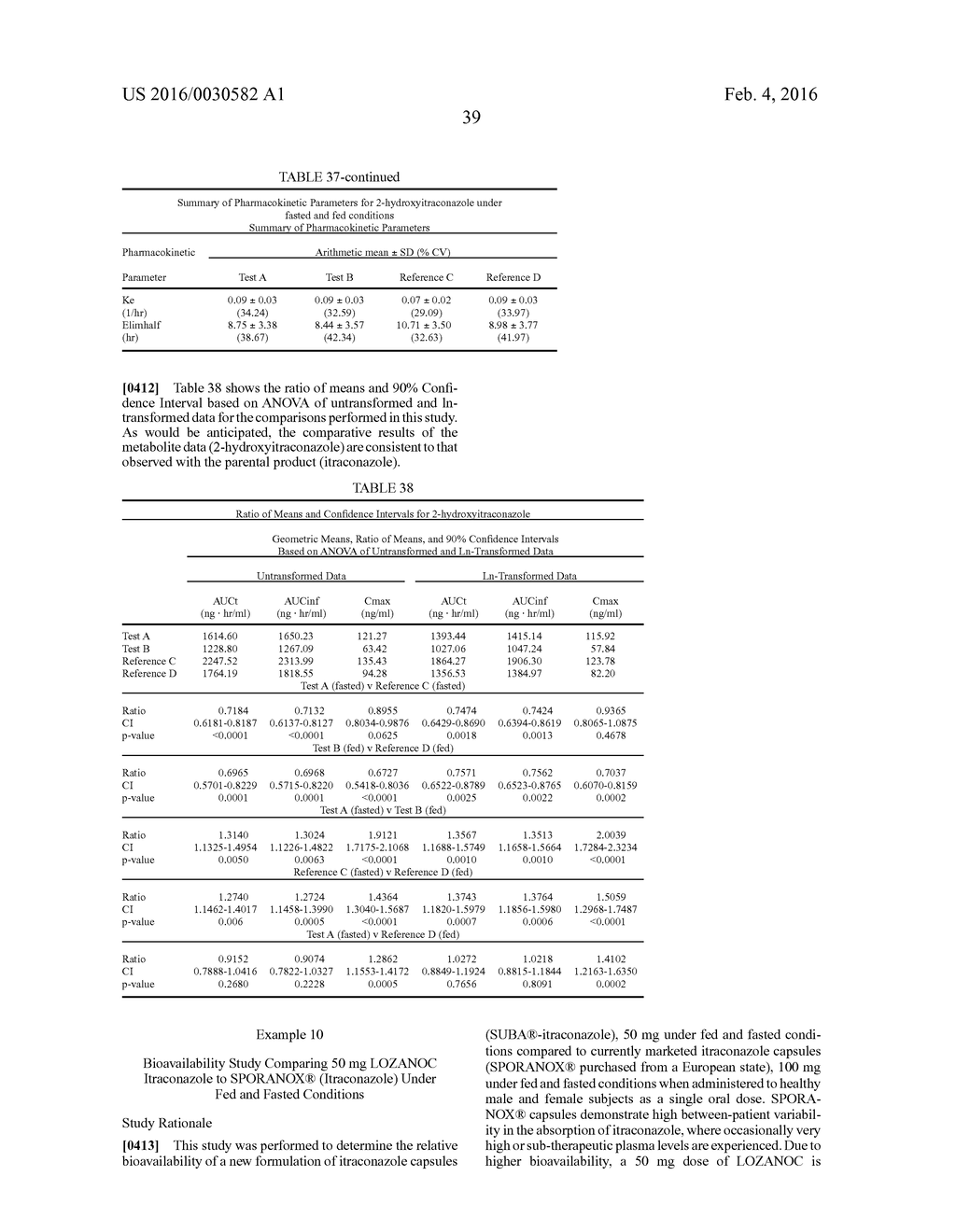 ITRACONAZOLE COMPOSITIONS AND DOSAGE FORMS, AND METHODS OF USING THE SAME - diagram, schematic, and image 104