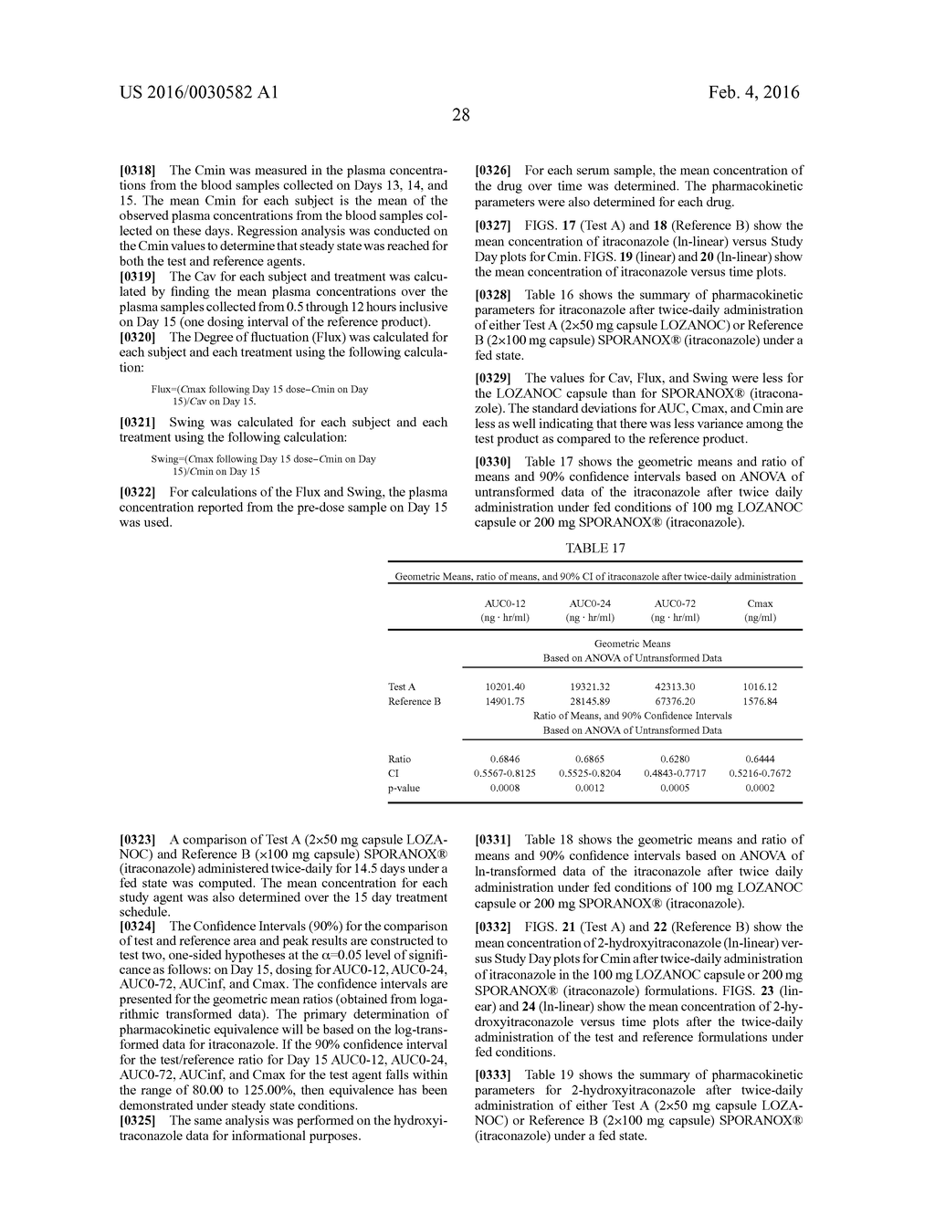 ITRACONAZOLE COMPOSITIONS AND DOSAGE FORMS, AND METHODS OF USING THE SAME - diagram, schematic, and image 93