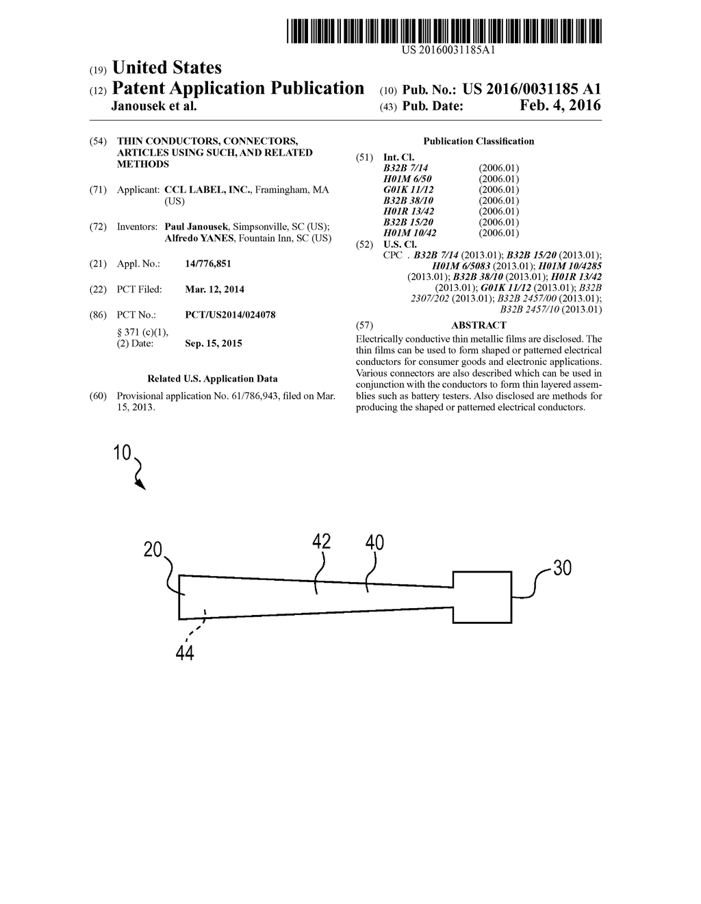 THIN CONDUCTORS, CONNECTORS, ARTICLES USING SUCH, AND RELATED METHODS - diagram, schematic, and image 01