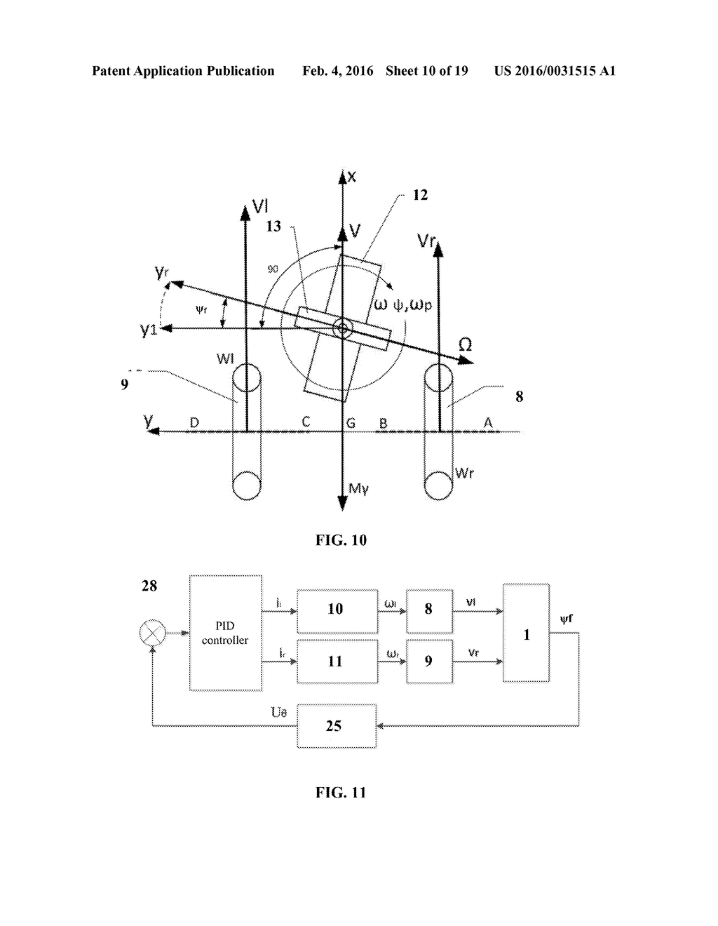 Two-Wheeled Gyroscope-Stabilized Vehicle and Methods for Controlling     Thereof - diagram, schematic, and image 11