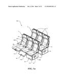 Seating Arrangement, Seat Unit, Tray Table and Seating System diagram and image