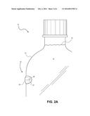 DISPOSABLE PLASTIC BOTTLE HAVING ONE OR MORE RECEPTACLES FOR STORING AND     DISCHARGING ADDITIVES INTO BEVERAGES AND METHOD FOR FABRICATING THE SAME diagram and image