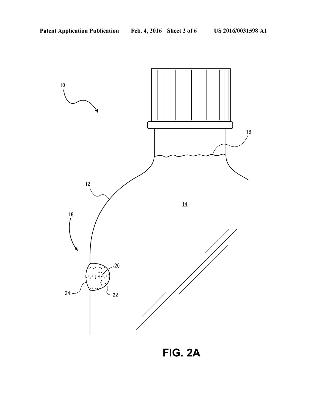 DISPOSABLE PLASTIC BOTTLE HAVING ONE OR MORE RECEPTACLES FOR STORING AND     DISCHARGING ADDITIVES INTO BEVERAGES AND METHOD FOR FABRICATING THE SAME - diagram, schematic, and image 03