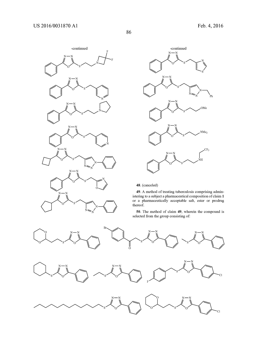 COMPOUNDS FOR THE TREATMENT OF TUBERCULOSIS - diagram, schematic, and image 87