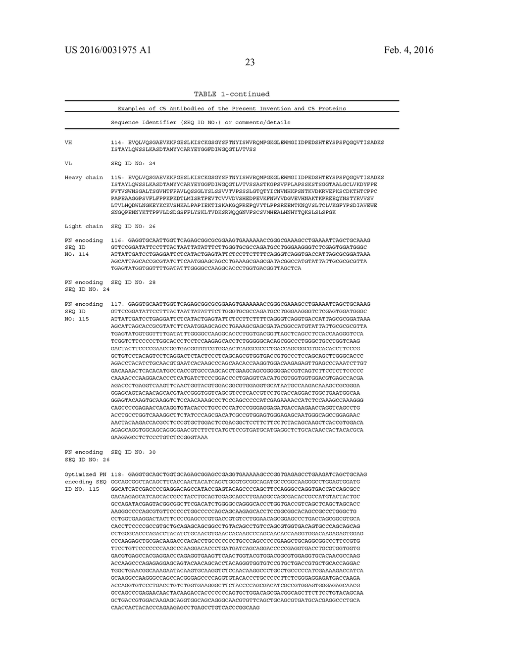 Compositions and Methods for Antibodies Targeting Complement Protein C5 - diagram, schematic, and image 52