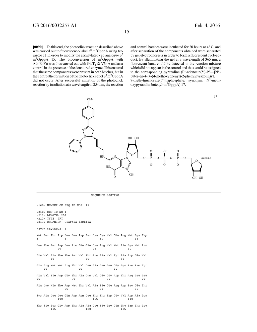 AGENT AND METHOD FOR MODIFYING THE 5' CAP OF RNA - diagram, schematic, and image 16