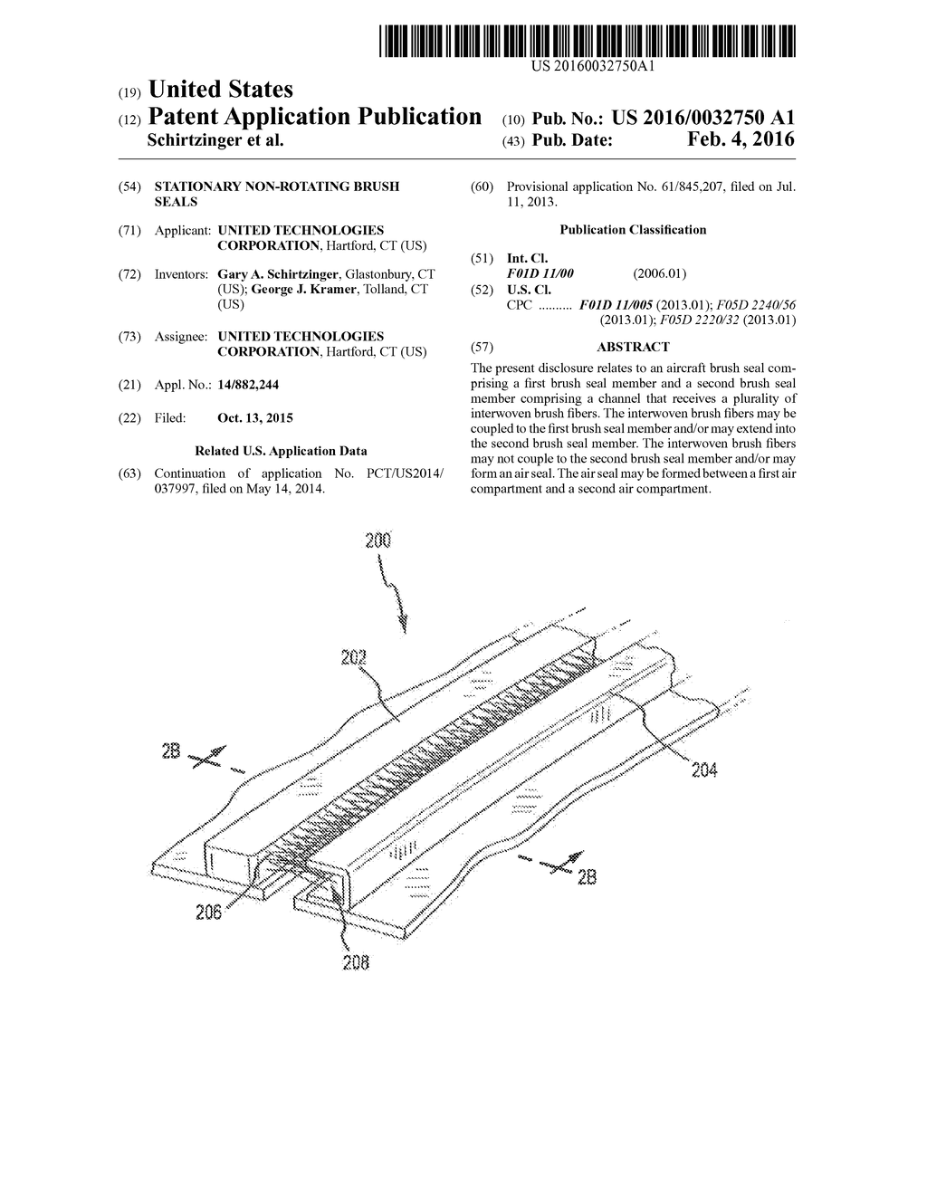 STATIONARY NON-ROTATING BRUSH SEALS - diagram, schematic, and image 01