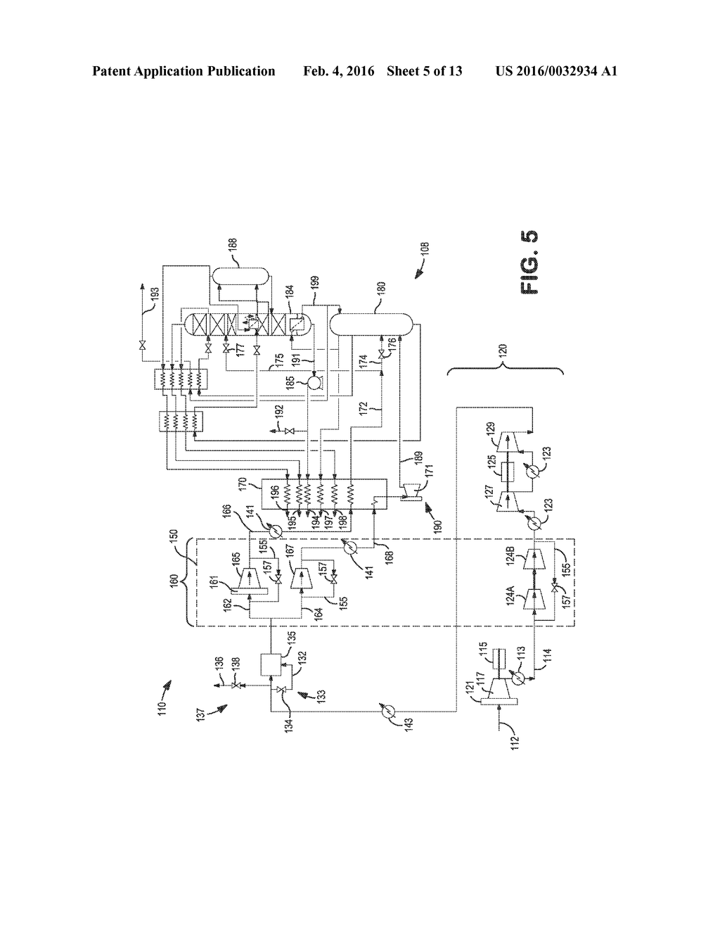 METHOD FOR COMPRESSING AN INCOMING FEED AIR STREAM IN A CRYOGENIC AIR     SEPARATION PLANT - diagram, schematic, and image 06