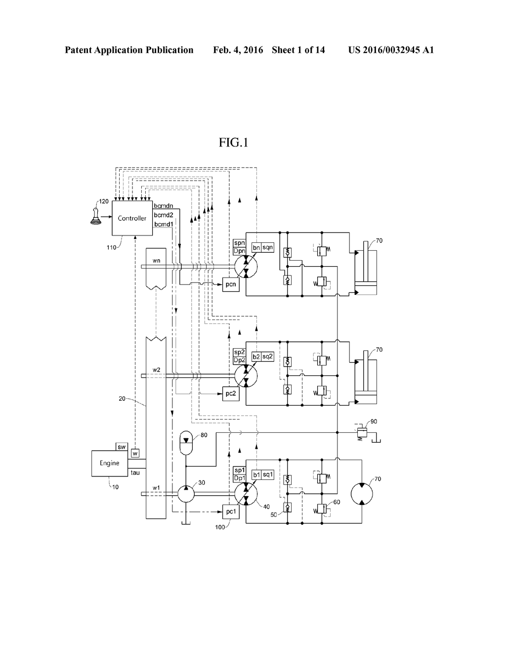 HYDRAULIC SYSTEM FOR CONSTRUCTION MACHINE - diagram, schematic, and image 02