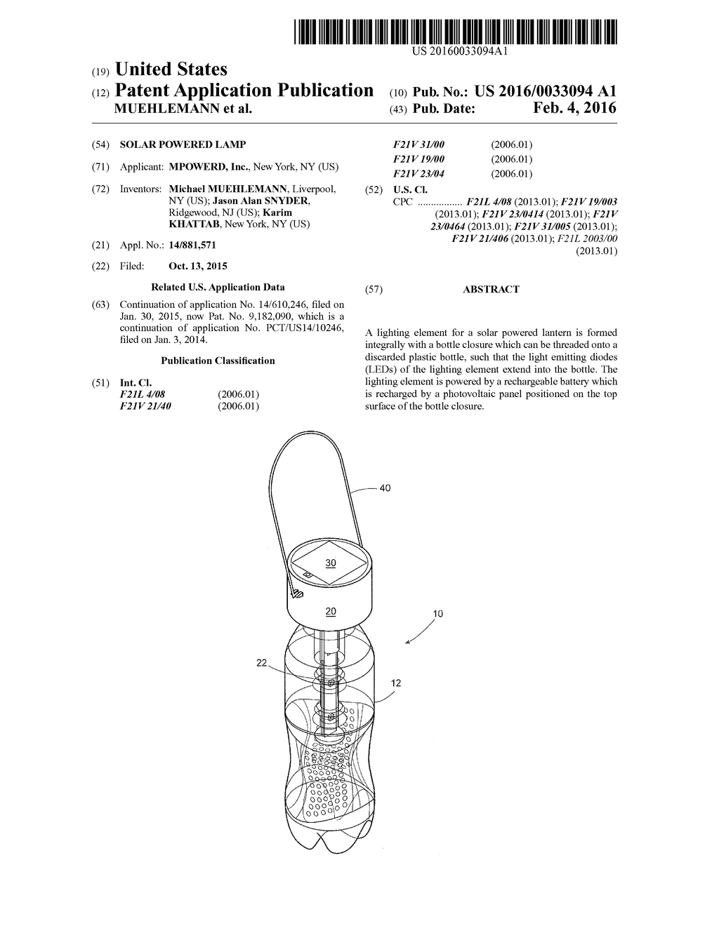 SOLAR POWERED LAMP - diagram, schematic, and image 01