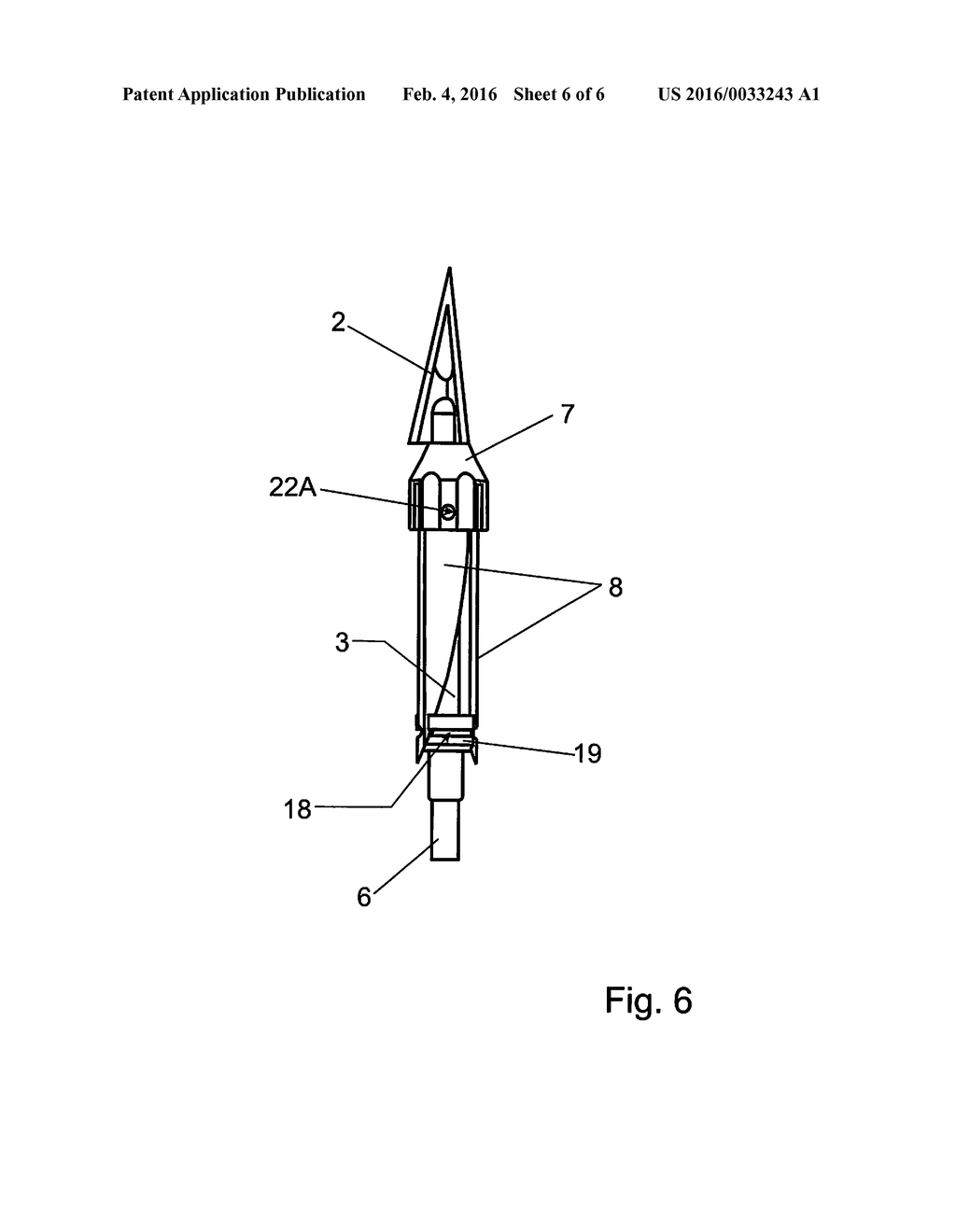 Mechanical Expanding Broad Head Arrow Point - diagram, schematic, and image 07