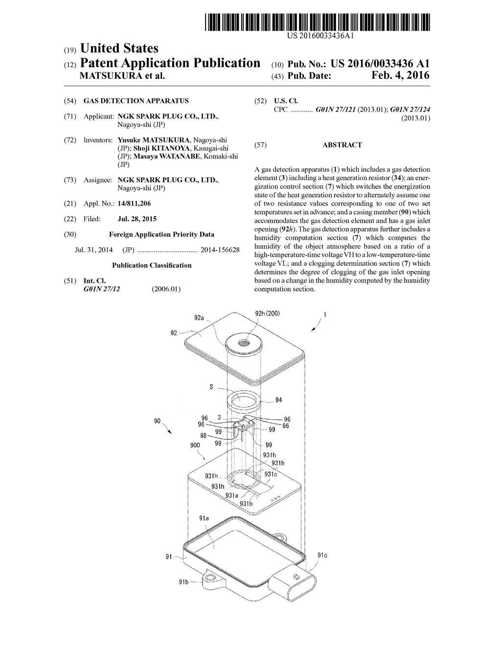 GAS DETECTION APPARATUS - diagram, schematic, and image 01