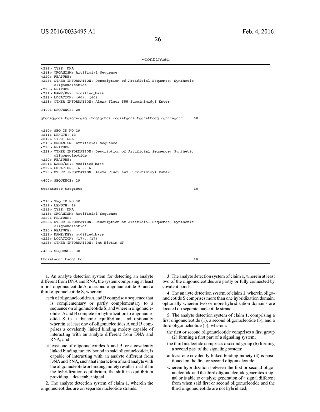 Detection of Non-Nucleic Acid Analytes Using Strand Displacement Exchange     Reactions - diagram, schematic, and image 47