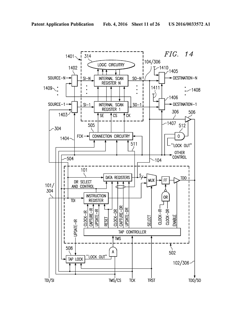 DUAL MODE TEST ACCESS PORT METHOD AND APPARATUS - diagram, schematic, and image 12