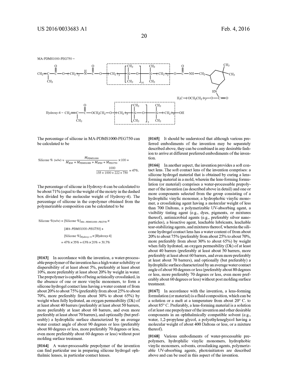 WATER-PROCESSABLE SILICONE-CONTAINING PREPOLYMERS AND USES THEREOF - diagram, schematic, and image 21