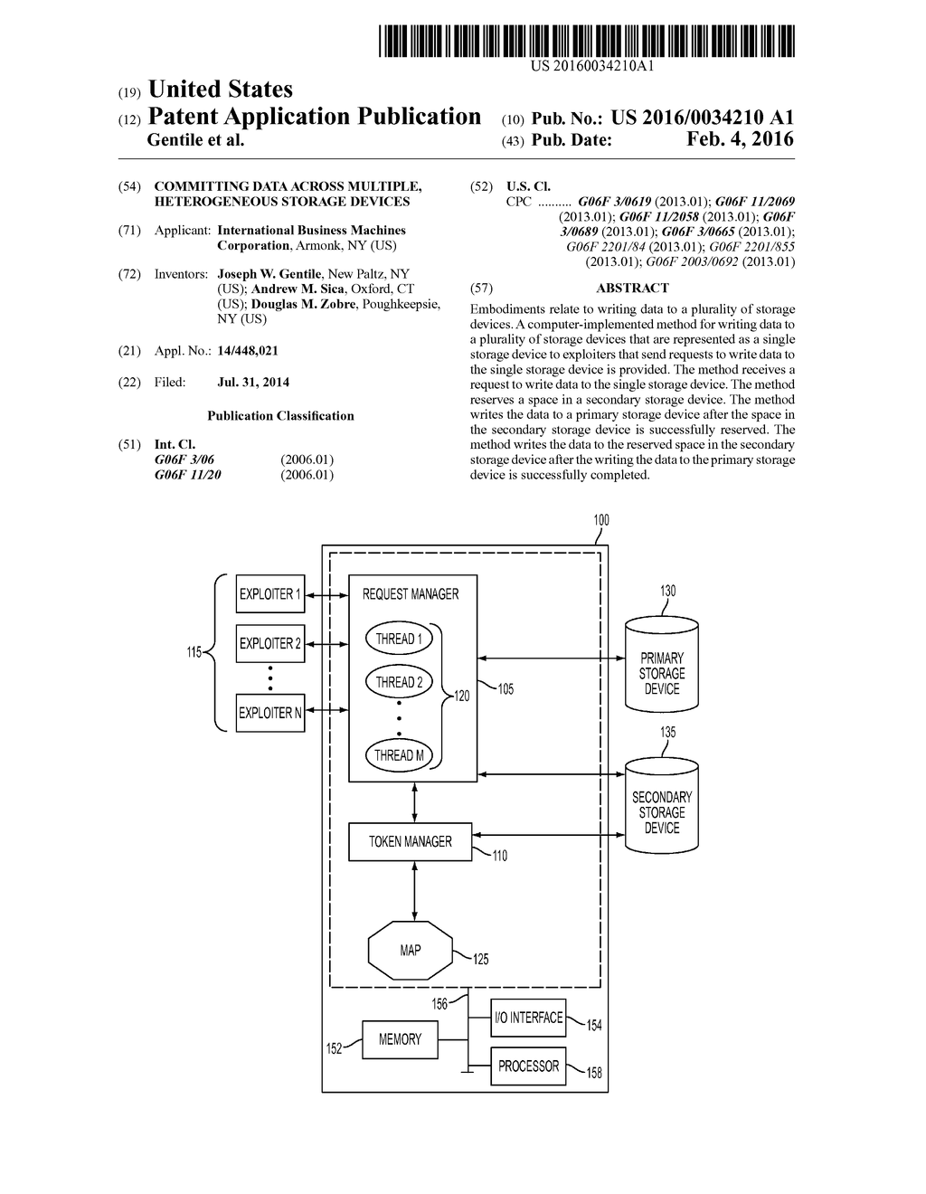 COMMITTING DATA ACROSS MULTIPLE, HETEROGENEOUS STORAGE DEVICES - diagram, schematic, and image 01