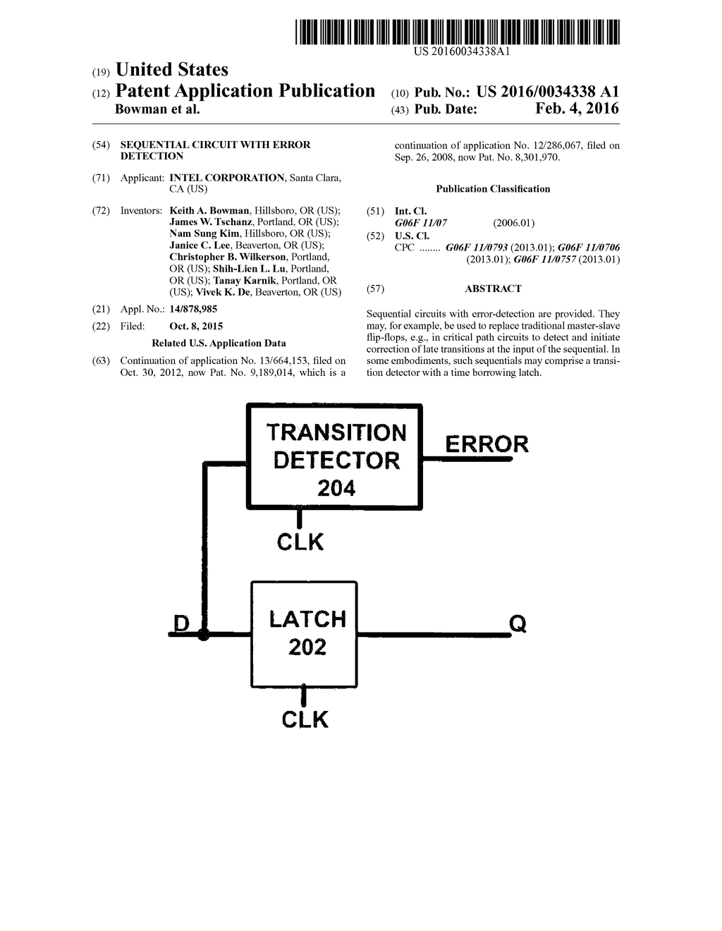 SEQUENTIAL CIRCUIT WITH ERROR DETECTION - diagram, schematic, and image 01