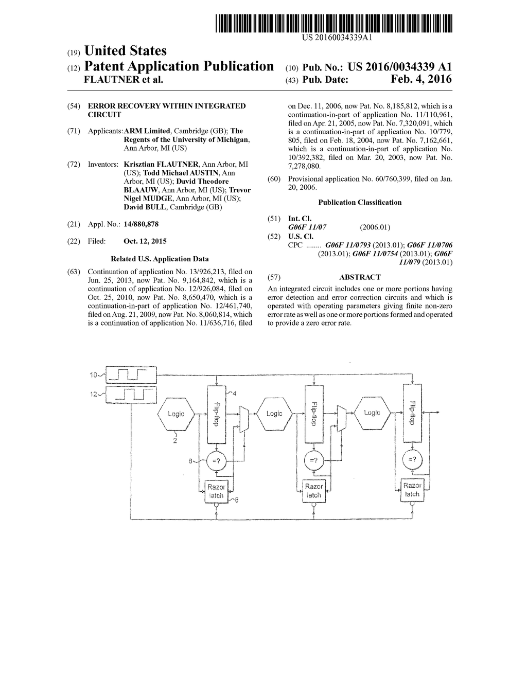 Error Recovery Within Integrated Circuit - diagram, schematic, and image 01