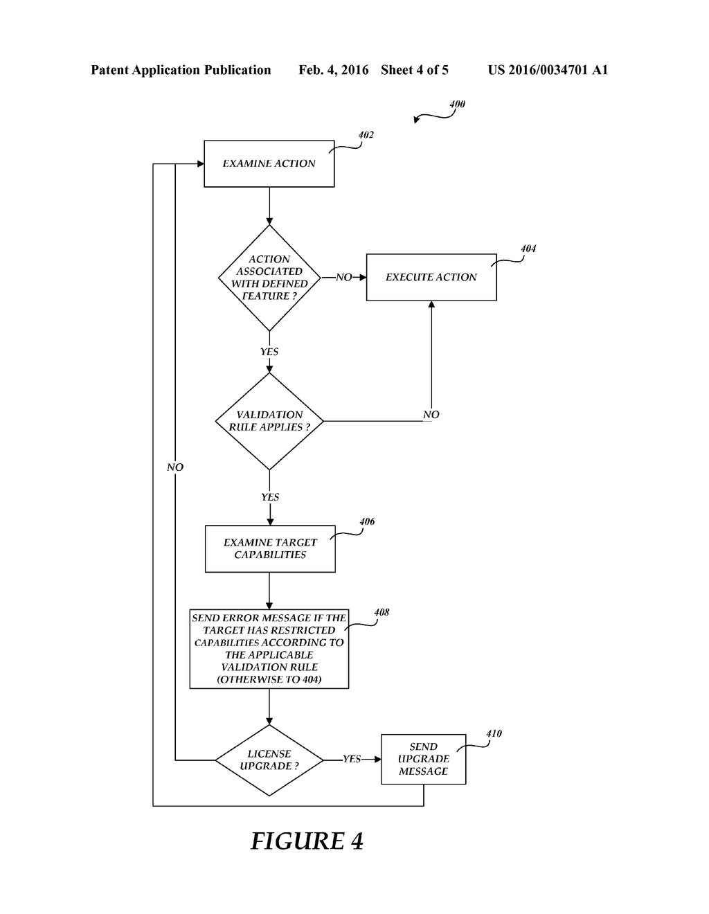 MONETIZING PRODUCT FEATURES AS PART OF ENFORCING LICENSE TERMS - diagram, schematic, and image 05