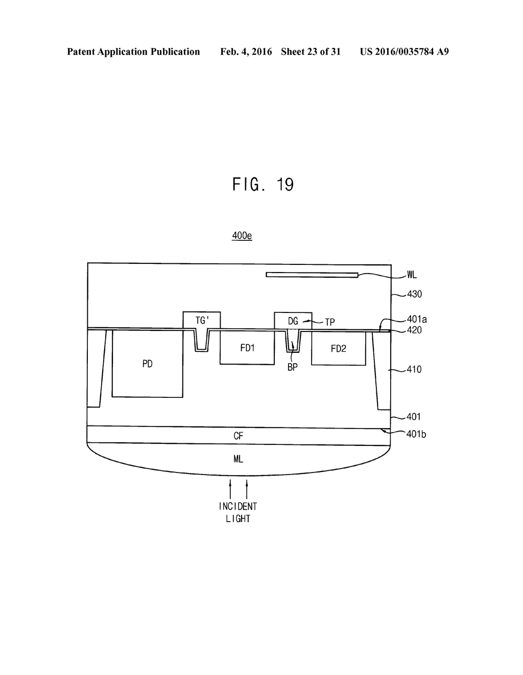 UNIT PIXEL OF IMAGE SENSOR, IMAGE SENSOR INCLUDING THE SAME AND METHOD OF     MANUFACTURING IMAGE SENSOR - diagram, schematic, and image 24