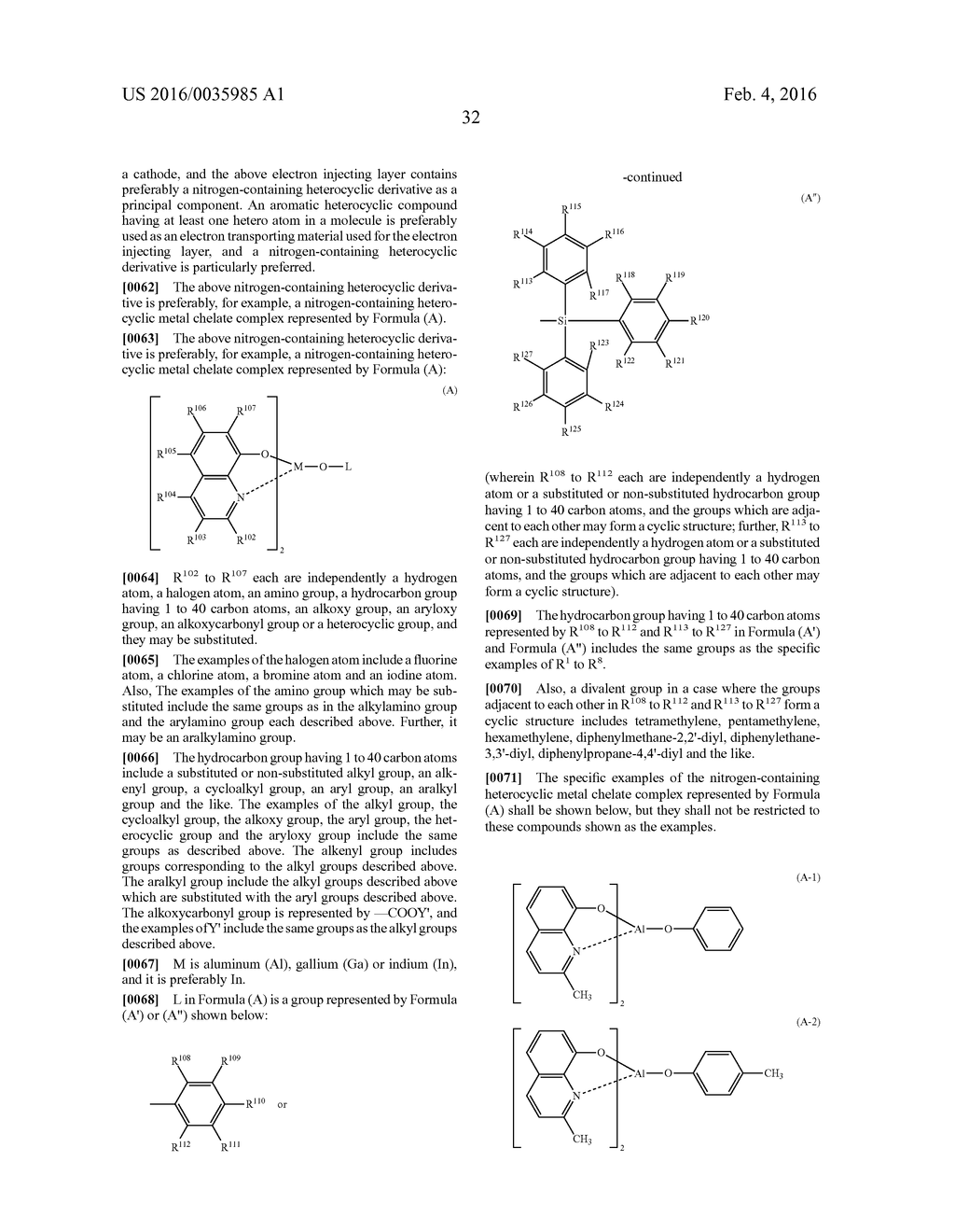 MATERIAL FOR ORGANIC ELECTROLUMINESCENT DEVICE AND ORGANIC     ELECTROLUMINESCENT DEVICE USING SAME - diagram, schematic, and image 33