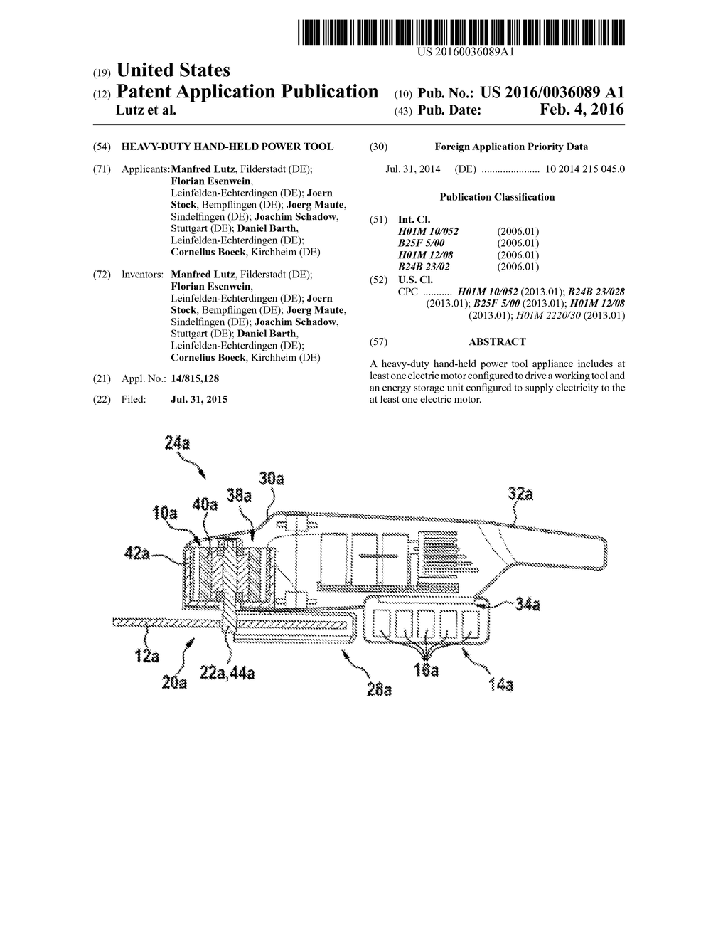 Heavy-Duty Hand-Held Power Tool - diagram, schematic, and image 01