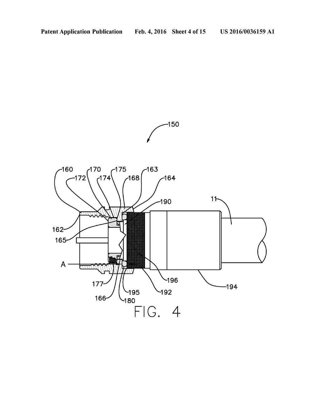 COAXIAL CONNECTOR WITH INHIBITED INGRESS AND IMPROVED GROUNDING - diagram, schematic, and image 05