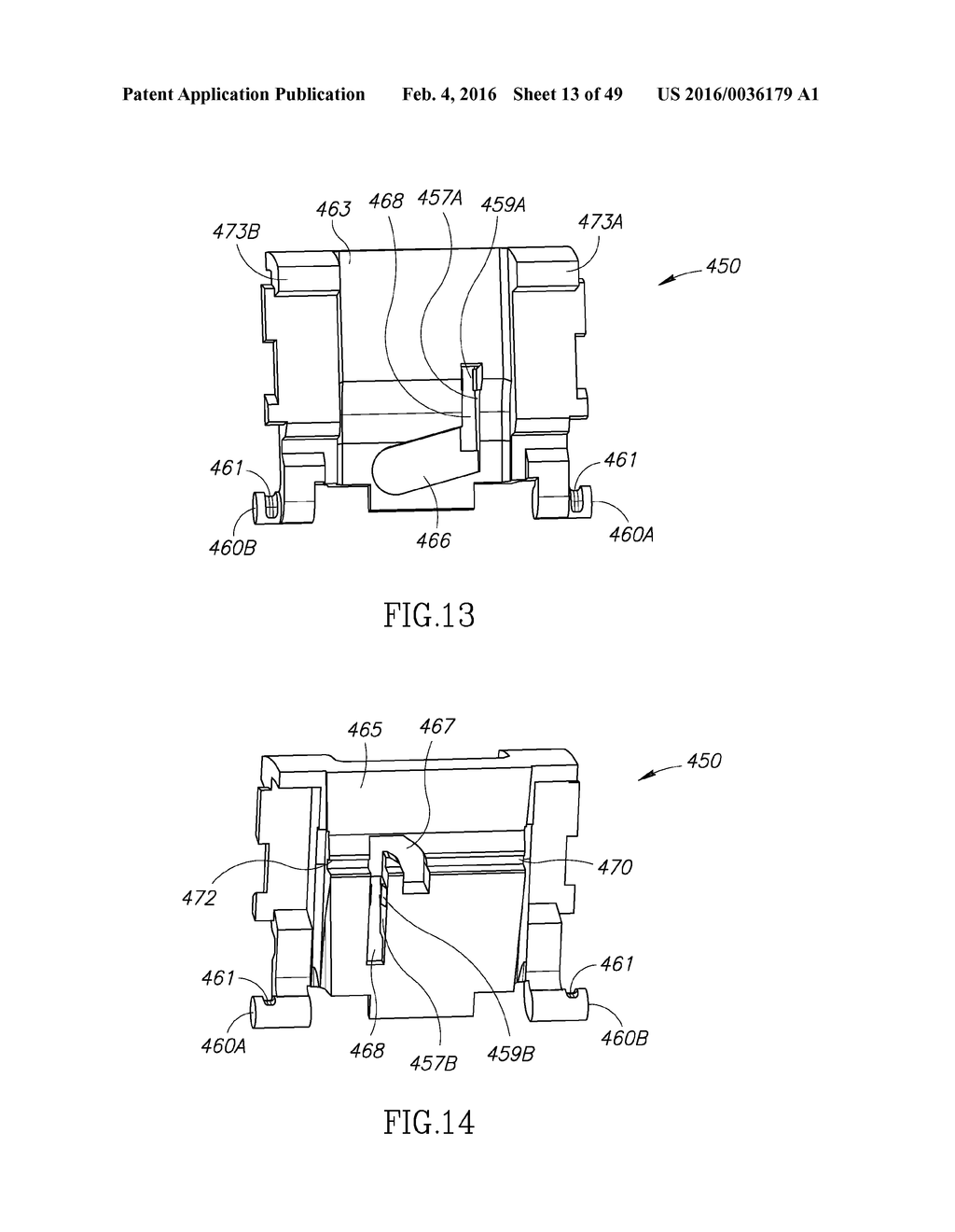 COMMUNICATION OUTLET WITH SHUTTER MECHANISM AND WIRE MANAGER - diagram, schematic, and image 14