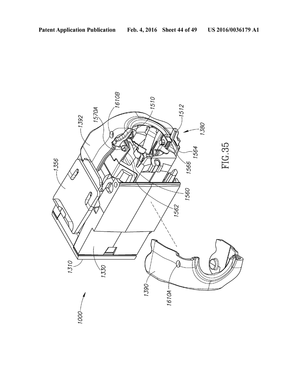 COMMUNICATION OUTLET WITH SHUTTER MECHANISM AND WIRE MANAGER - diagram, schematic, and image 45