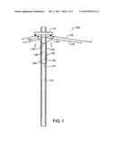 Utility Pole Mounted Solar Panels and Securing Brackets diagram and image