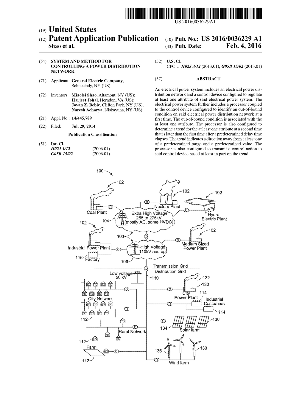 SYSTEM AND METHOD FOR CONTROLLING A POWER DISTRIBUTION NETWORK - diagram, schematic, and image 01