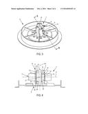 PART FOR UNCOUPLING A MOTOR AND THE MOUNTING THEREOF AND ASSEMBLY OF A     MOTOR ONTO THE MOUNTING THEREOF HAVING SUCH AN UNCOUPLING PART BUILT     THEREIN diagram and image