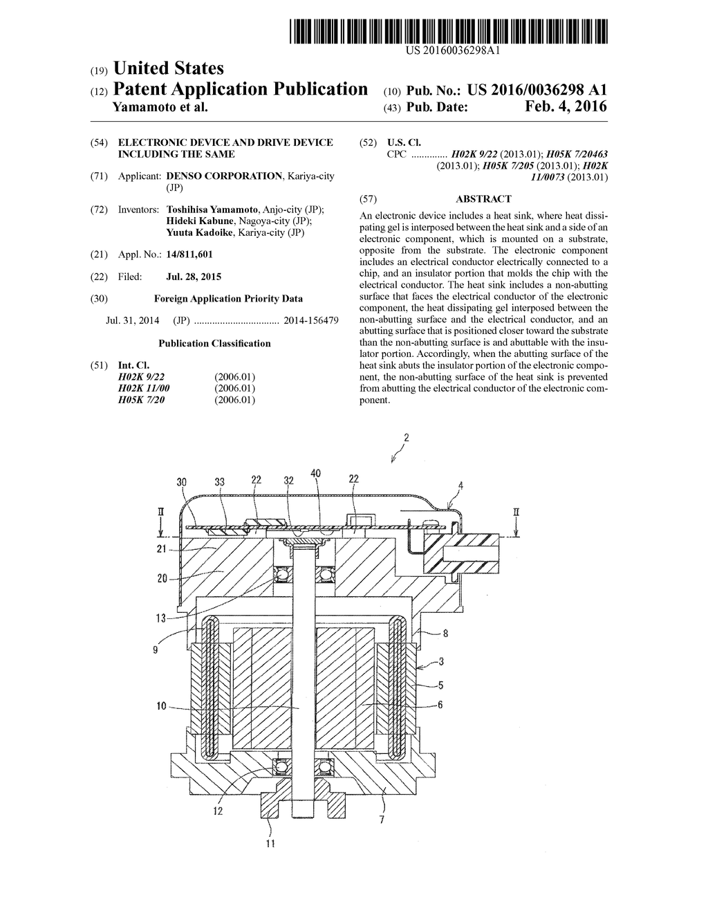 ELECTRONIC DEVICE AND DRIVE DEVICE INCLUDING THE SAME - diagram, schematic, and image 01