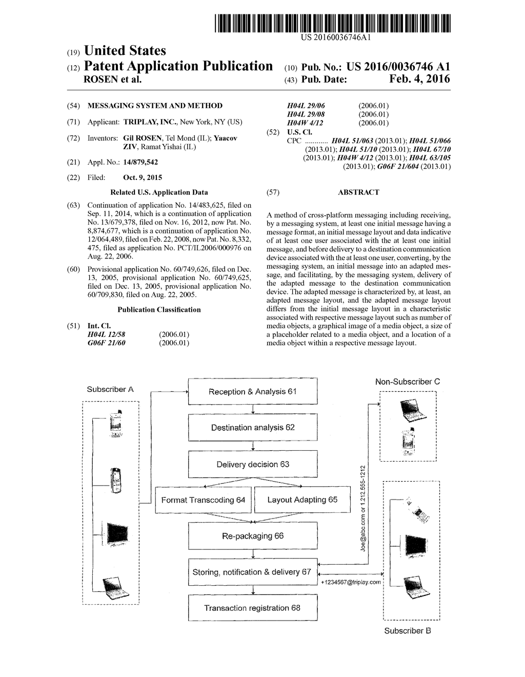 MESSAGING SYSTEM AND METHOD - diagram, schematic, and image 01