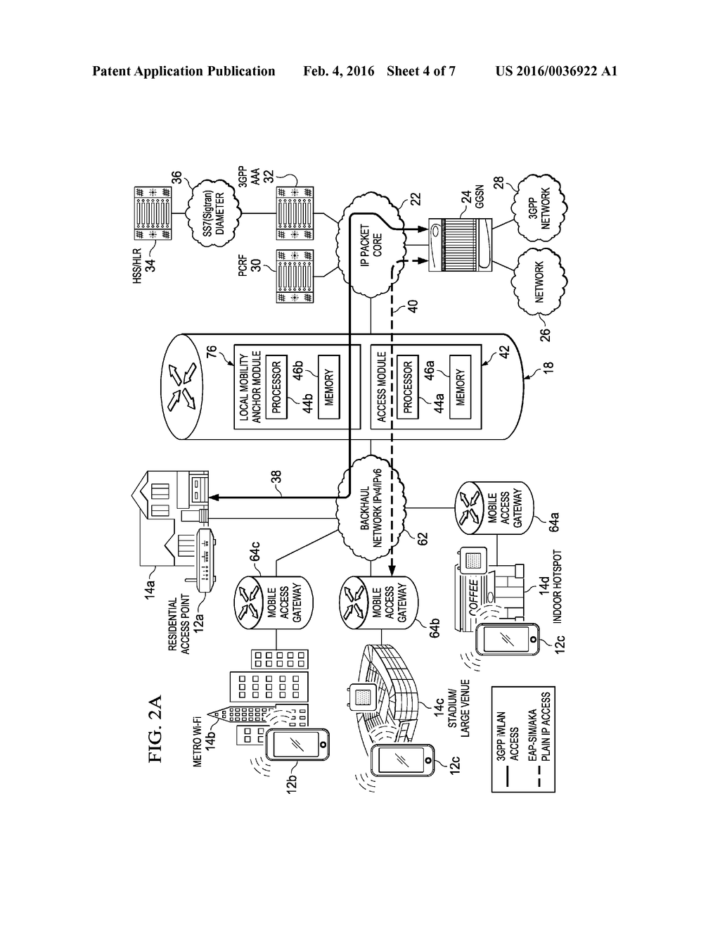 SYSTEM AND METHOD FOR EXTENDED WIRELESS ACCESS GATEWAY SERVICE PROVIDER     WI-FI OFFLOAD - diagram, schematic, and image 05