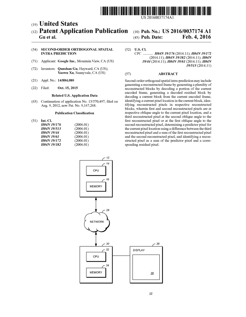 SECOND-ORDER ORTHOGONAL SPATIAL INTRA PREDICTION - diagram, schematic, and image 01