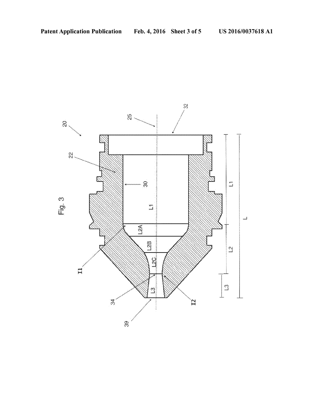 Smooth Radius Nozzle for use in a Plasma Cutting device - diagram, schematic, and image 04