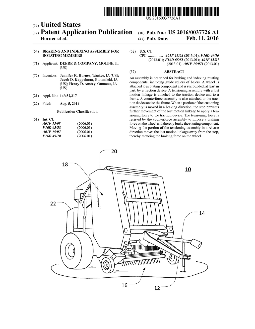 BRAKING AND INDEXING ASSEMBLY FOR ROTATING MEMBERS - diagram, schematic, and image 01