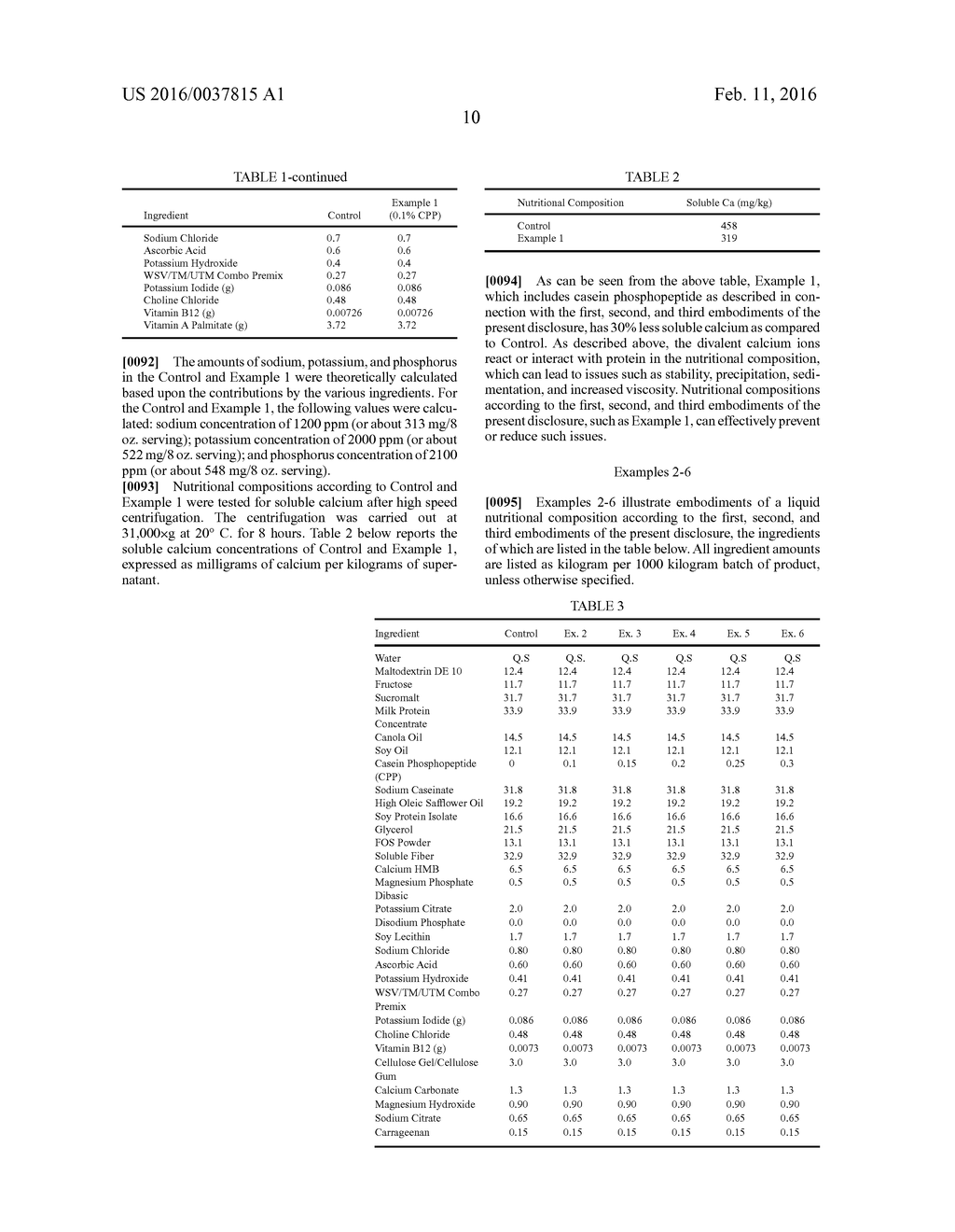 NUTRITIONAL COMPOSITIONS INCLUDING CALCIUM     BETA-HYDROXY-BETA-METHYLBUTYRATE, CASEIN PHOSPHOPEPTIDE, AND PROTEIN - diagram, schematic, and image 11